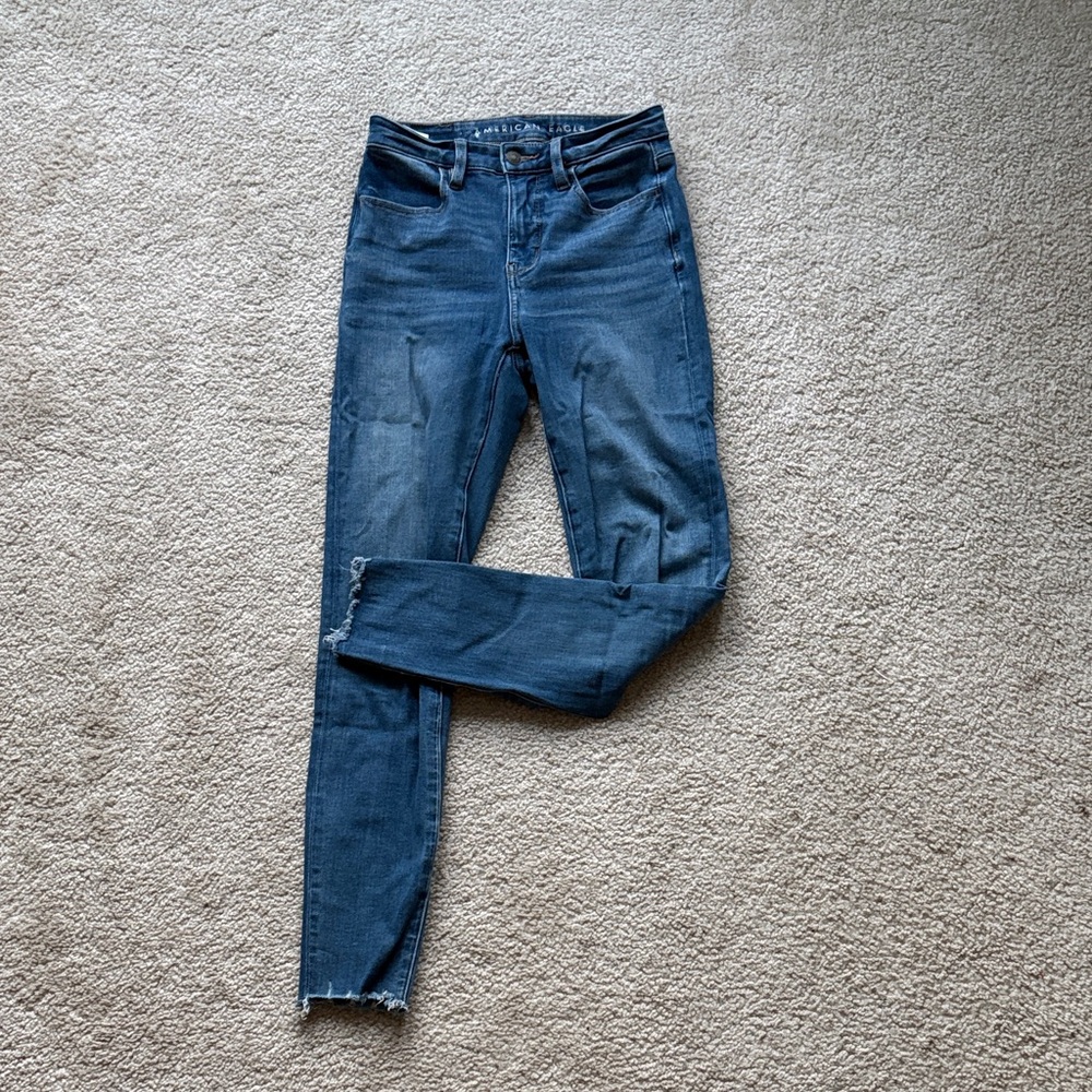 American Eagle Outfitters Dark Blue Skinny Jeans